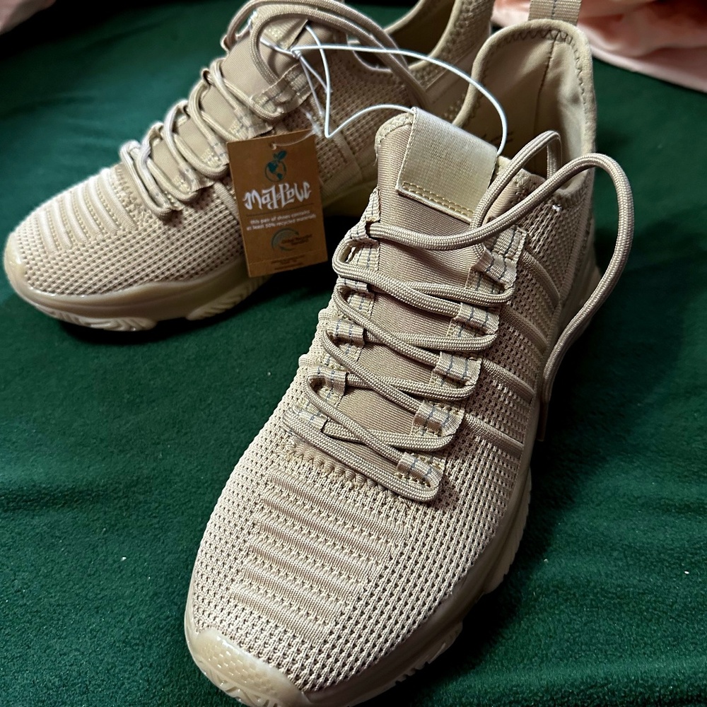 Mad Love Beige Sparkler Sneakers